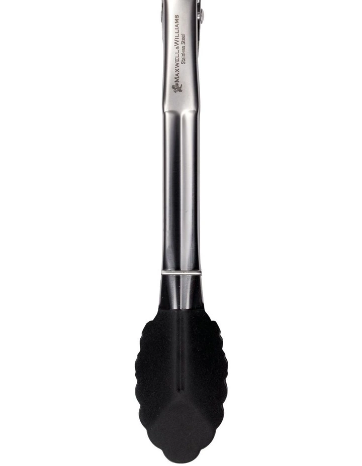 Grabbers Silicone Mini Tongs 18cm in Black image 4