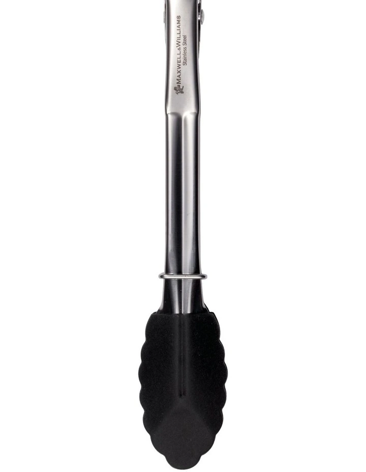 Grabbers Silicone Mini Tongs 18cm in Black image 4