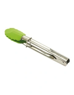 Grabbers Silicone Mini Tongs 18cm in Lime
