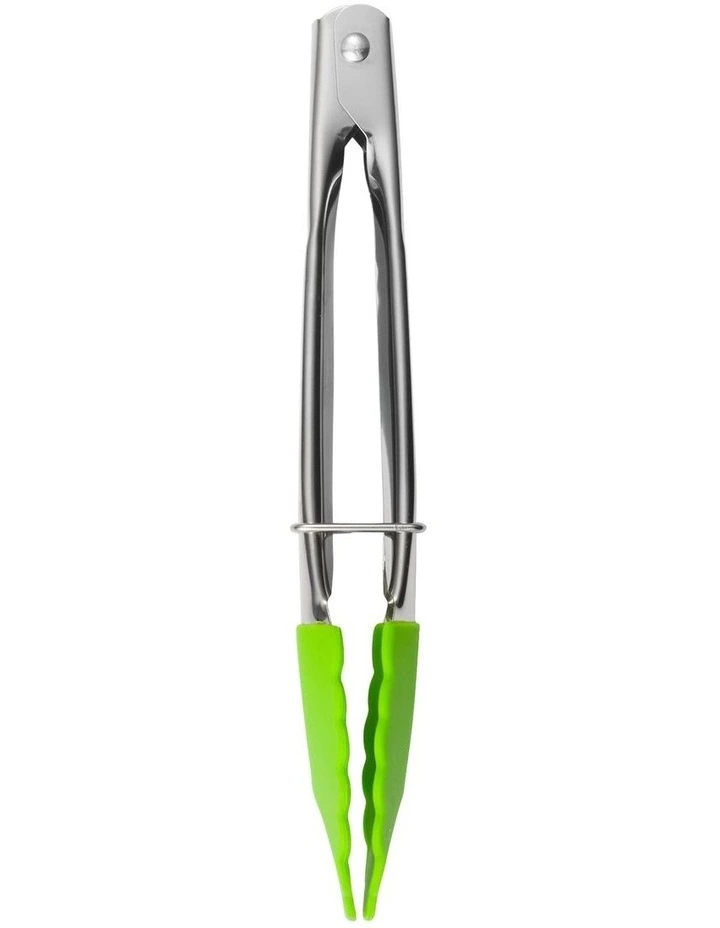 Grabbers Silicone Mini Tongs 18cm in Lime image 1