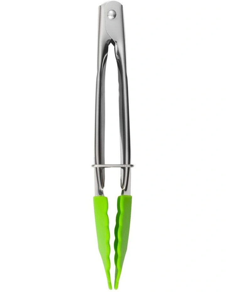 Grabbers Silicone Mini Tongs 18cm in Lime image 1