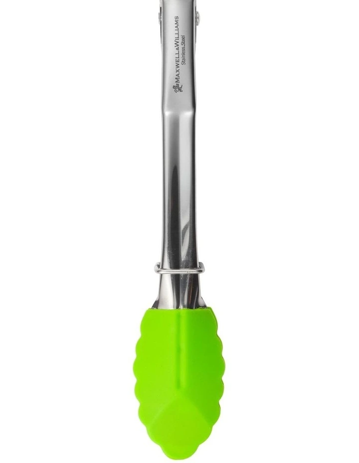 Grabbers Silicone Mini Tongs 18cm in Lime image 4