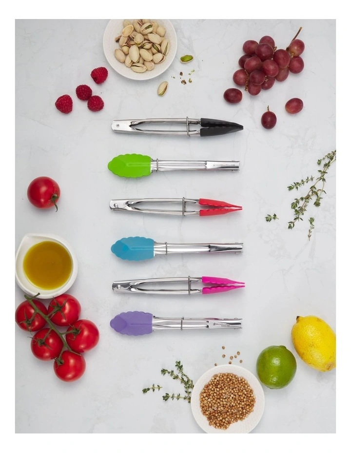 Grabbers Silicone Mini Tongs 18cm in Lime image 5