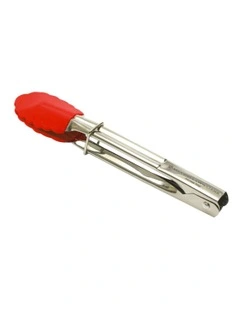Grabbers Silicone Mini Tongs 18cm in Red