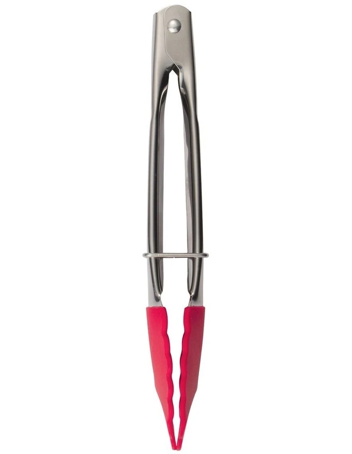Grabbers Silicone Mini Tongs 18cm in Red image 1