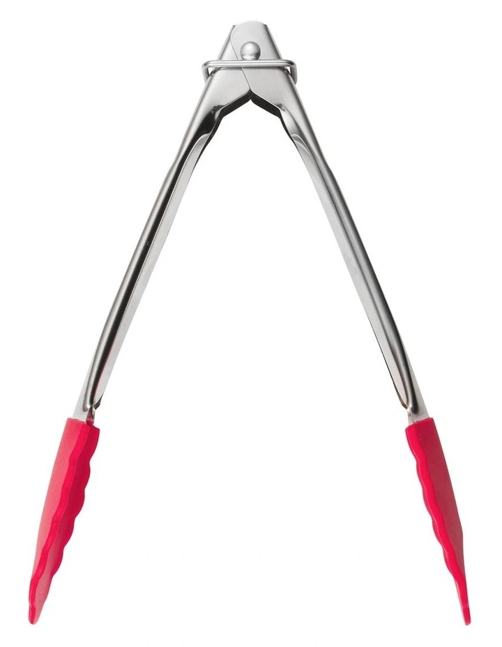Grabbers Silicone Mini Tongs 18cm in Red image 3