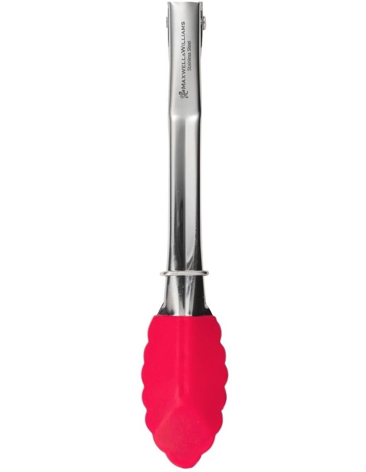 Grabbers Silicone Mini Tongs 18cm in Red image 4
