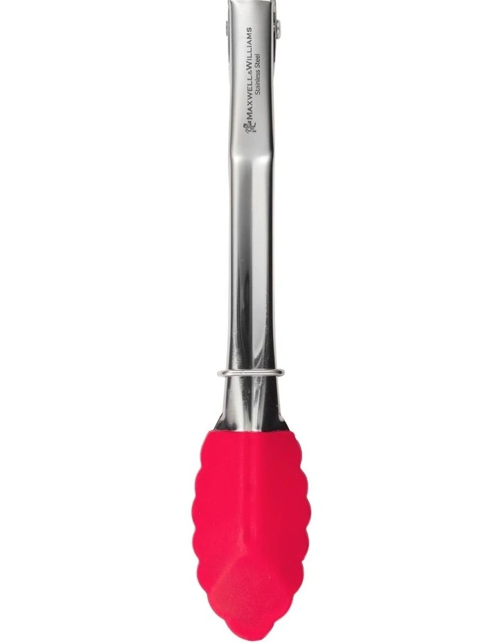 Grabbers Silicone Mini Tongs 18cm in Red image 4