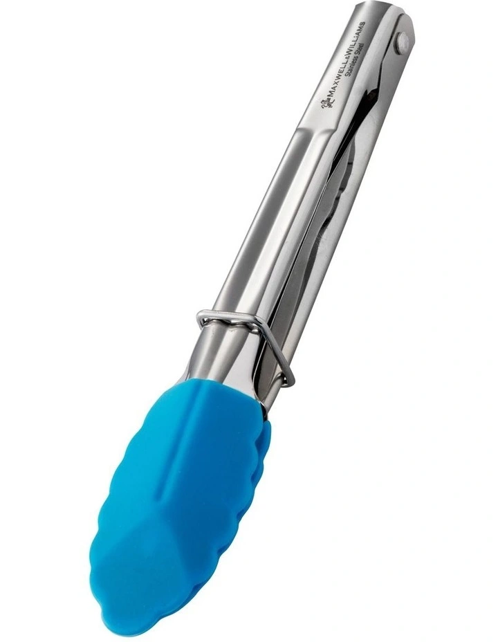 Grabbers Silicone Mini Tongs 18cm in Sky image 2