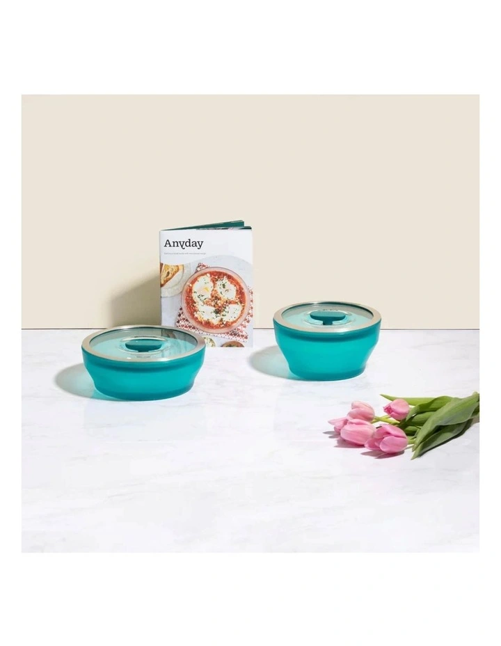 Limited Edition 2 Piece Medium Set With Bonus Cookbook in Emerald image 3