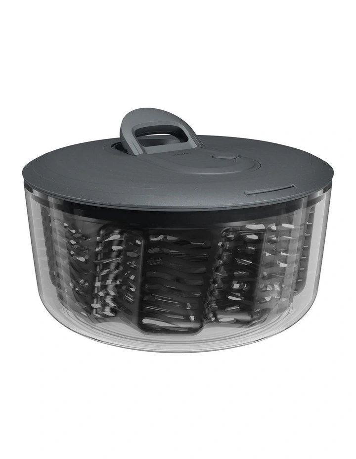 Easy Spin Salad Spinner Large in Grey image 1