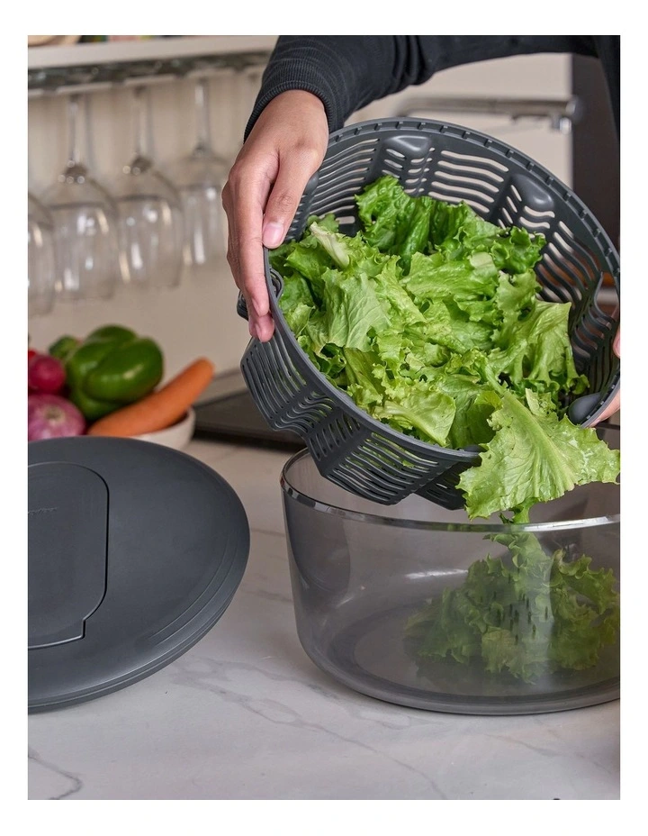 Swift Dry Large Salad Spinner in Grey image 6