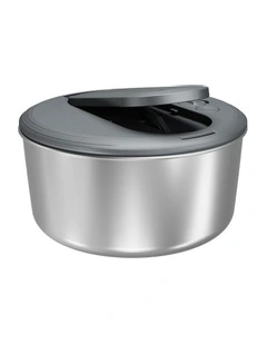 Stainless Steel Salad Spinner Small in Grey