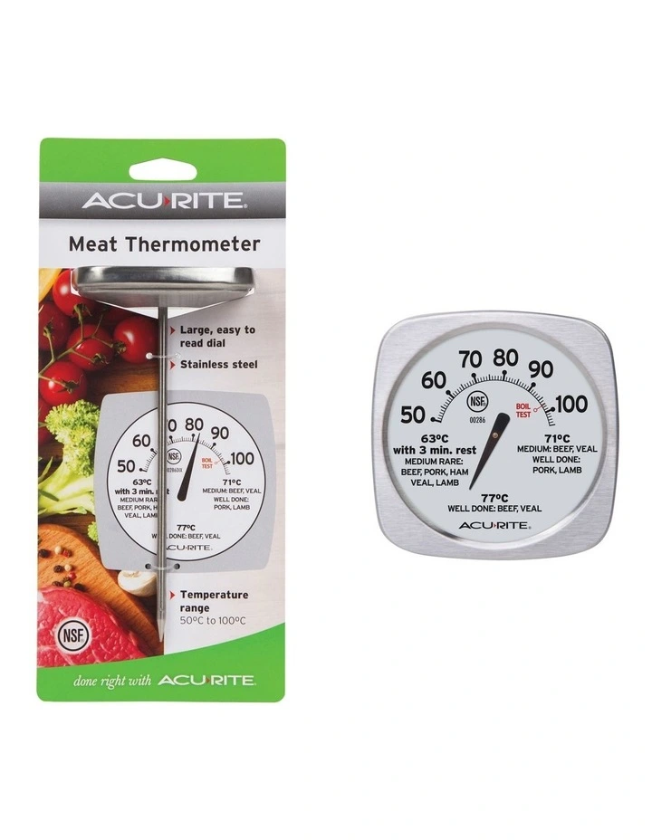 Gourmet Meat Thermometer in Silver image 1