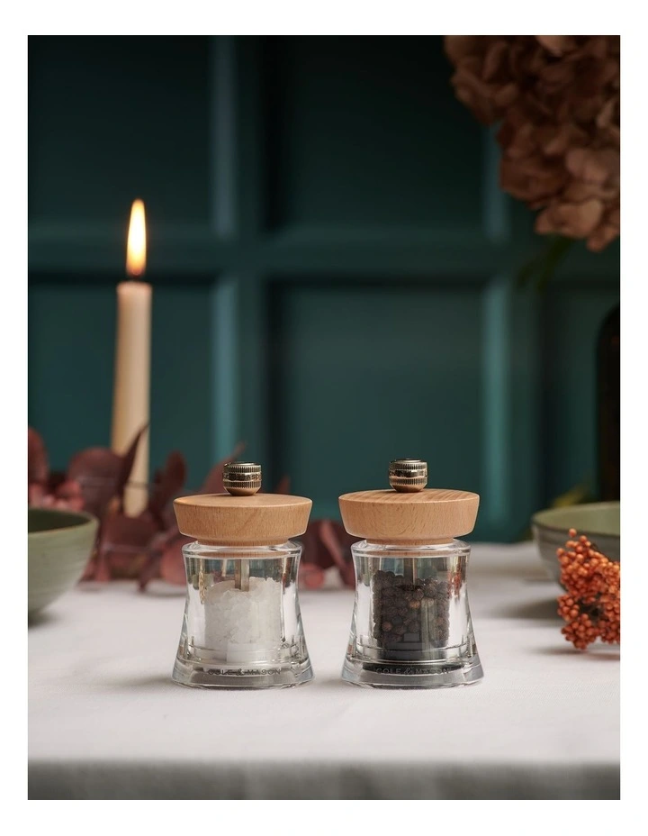 Cole & Mason Holborn Natural Beech Salt Mill 95mm image 7