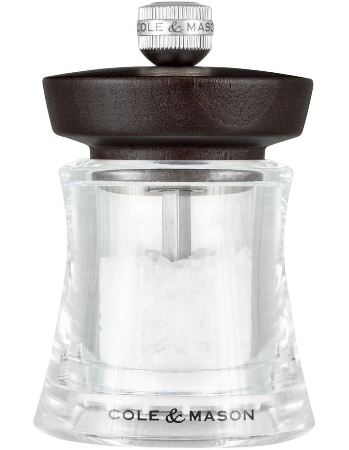Cole & Mason Holborn Dark Wood Salt Mill 95mm image 1