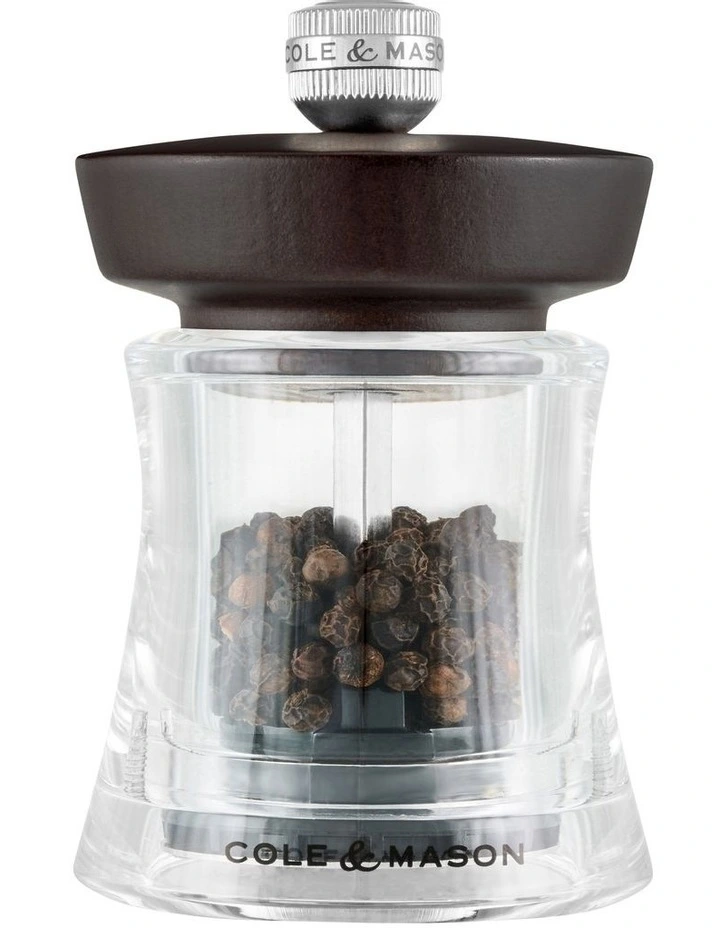 Cole & Mason Holborn Dark Wood Pepper Mill 95mm image 1