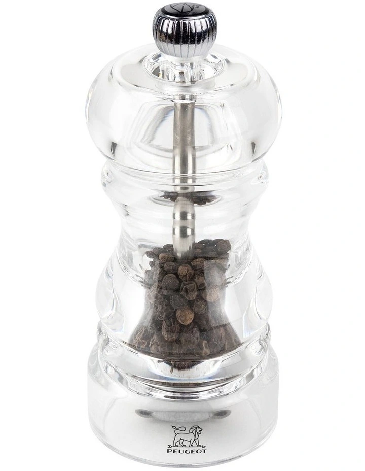 Acrylic Pepper Mill 12cm in Clear image 1