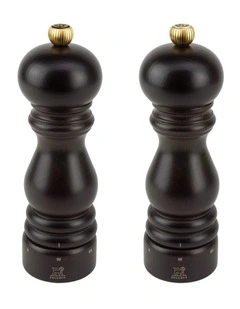 U Select Zirlion Duo Pepper And Salt Mill 18cm in Chocolate Beechwood