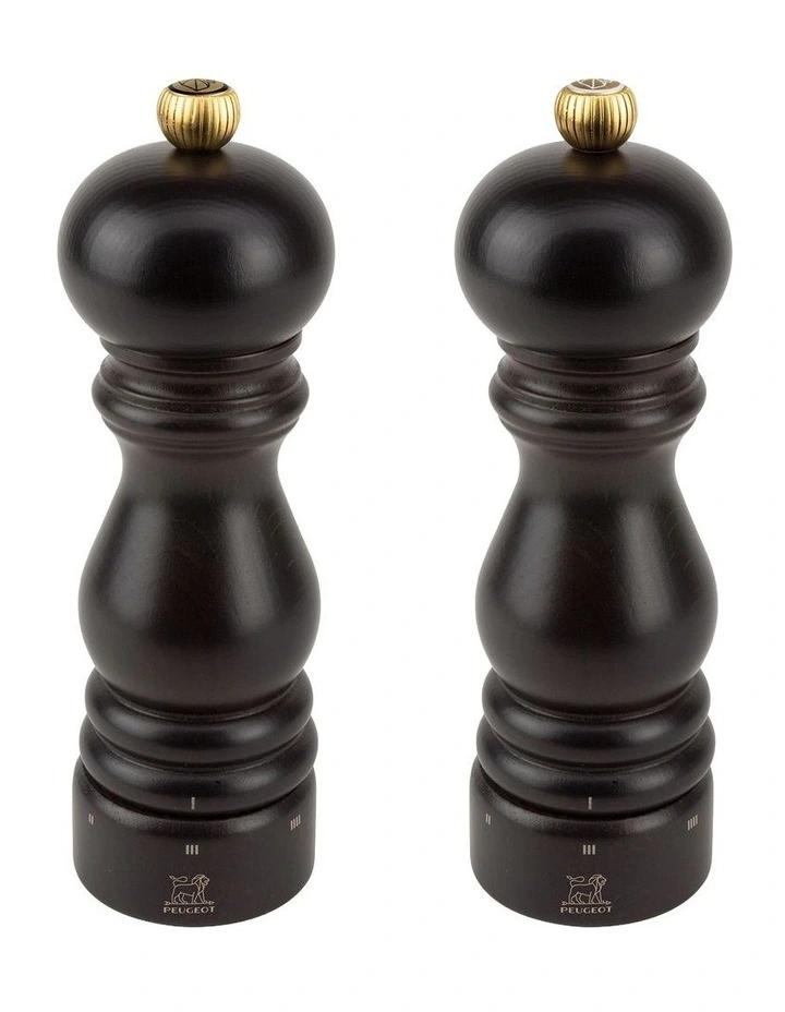 U Select Zirlion Duo Pepper And Salt Mill 18cm in Chocolate Beechwood image 1