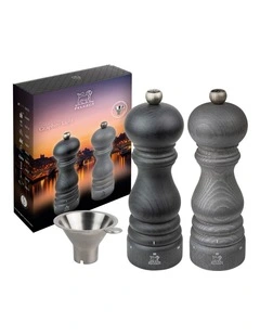 U Select Duo Pepper & Salt Mill 18cm in Graphite Beechwood