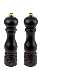 U Select Duo Pepper & Salt Mill  Chocolate Beechwood 22cm