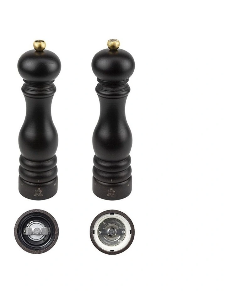U Select Duo Pepper & Salt Mill Chocolate Beechwood 22cm image 2