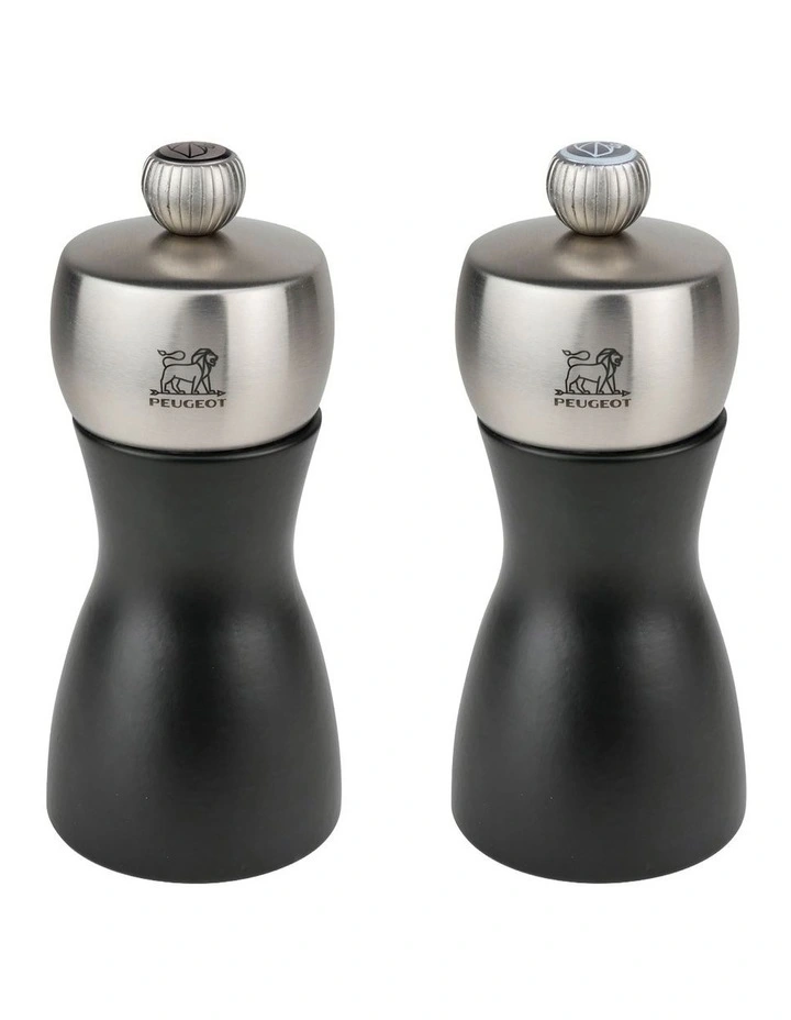 Salt And Pepper Mills Duo 12cm in Black image 1