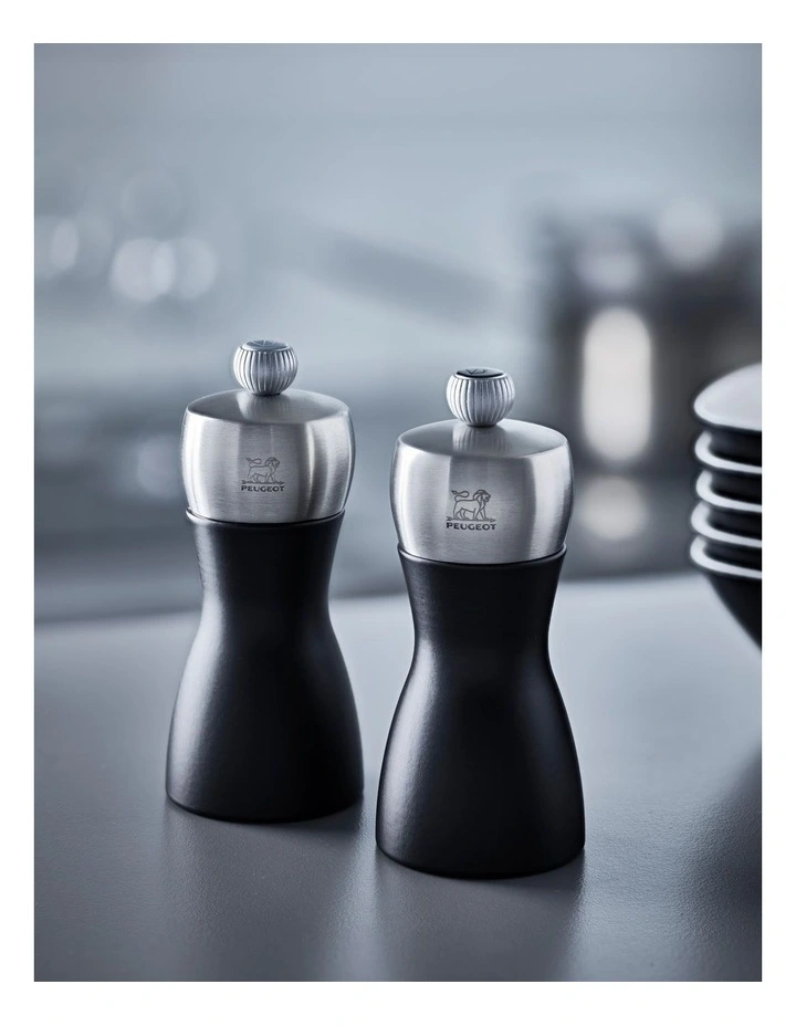 Salt And Pepper Mills Duo 12cm in Black image 2