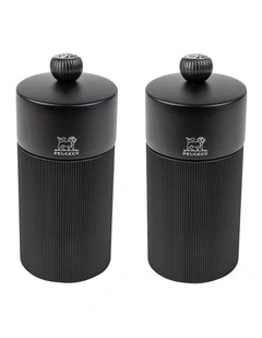 Salt And Pepper Mill Gift Set 12cm in Black