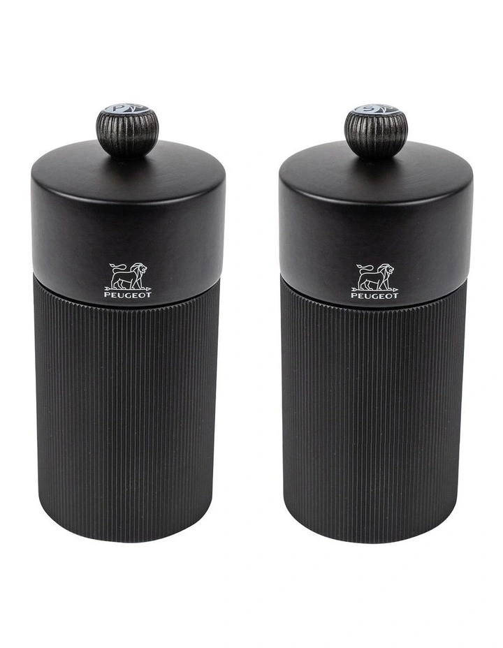 Salt And Pepper Mill Gift Set 12cm in Black image 1