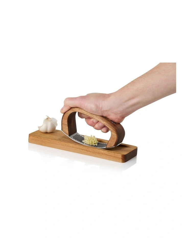 RoccaAlio Garlic press with chopping board image 4