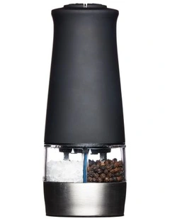 Hudson Electric Salt and Pepper Mill Set 17cm in Black