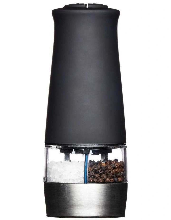 Hudson Electric Salt and Pepper Mill Set 17cm in Black image 1