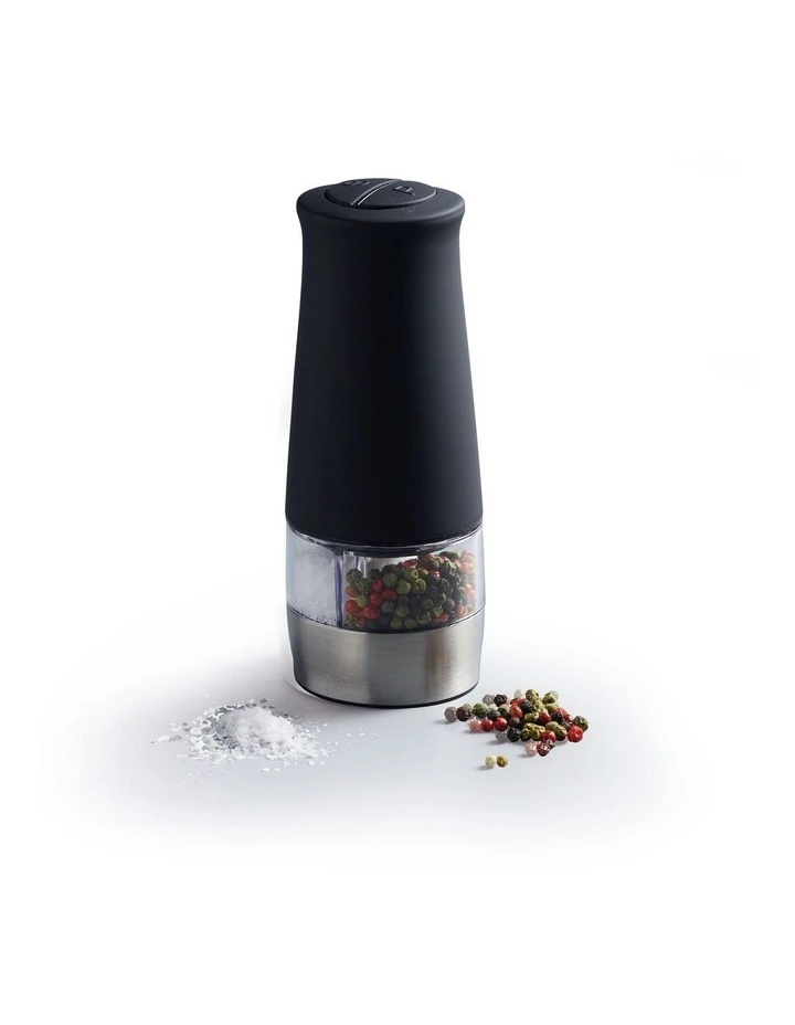 Hudson Electric Salt and Pepper Mill Set 17cm in Black image 2