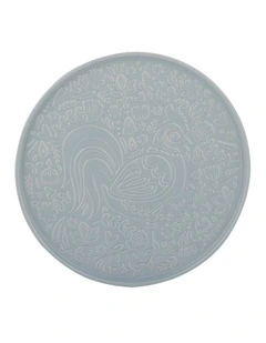 Home To Roost Round Platter 30 x 2cm in Blue
