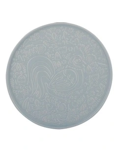 Home To Roost Round Platter 30 x 2cm in Blue