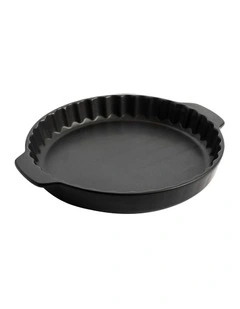 Stoneware Pie Dish in Black
