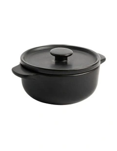 Stoneware Mini Cocotte in Black