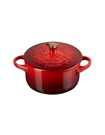 Round Mini Cocotte Star Knob 4C 700ml in Cerise