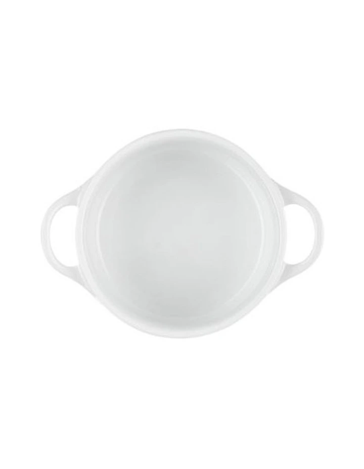 Round Mini Cocotte Star Knob 4C 700ml in White image 2