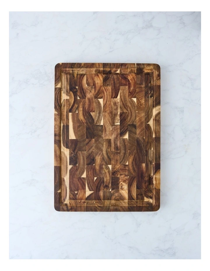 End Grain Cutting Board with Juice Groove 50.5x36x3.3cm image 2