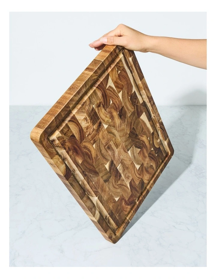 End Grain Cutting Board with Juice Groove 50.5x36x3.3cm image 3