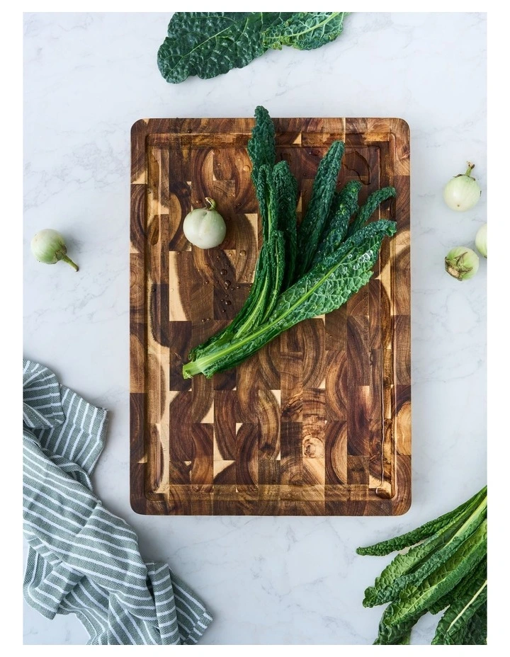 End Grain Cutting Board with Juice Groove 50.5x36x3.3cm image 6