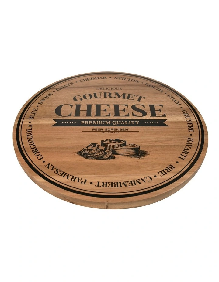 Round Cheese Serving Board 40x40x2cm image 1