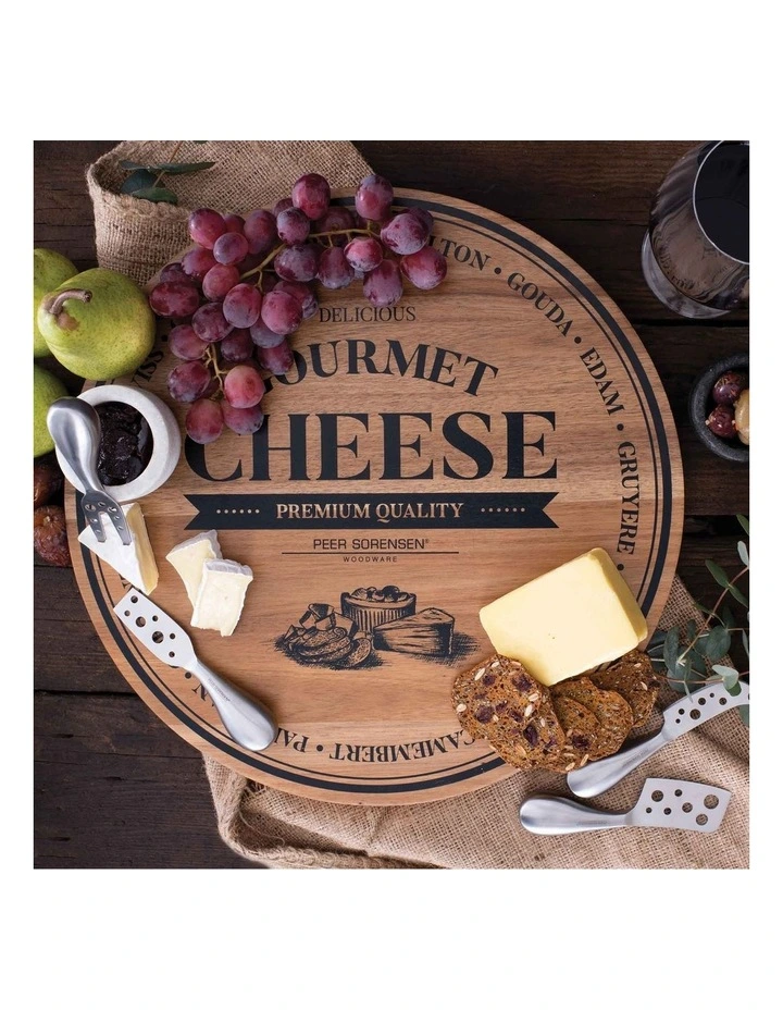 Round Cheese Serving Board 40x40x2cm image 3
