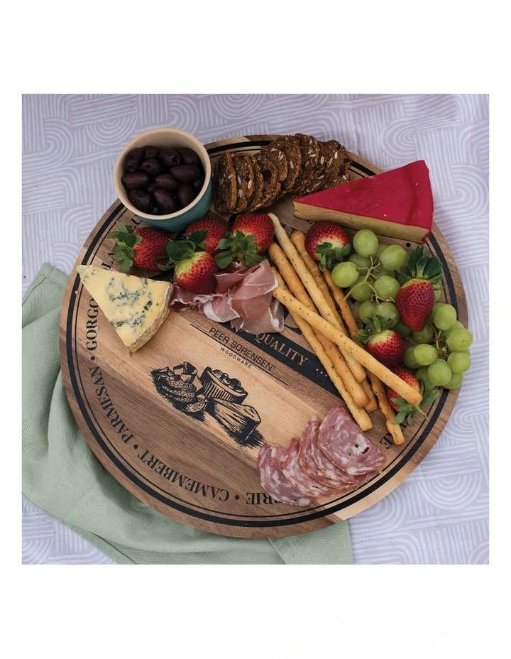 Round Cheese Serving Board 40x40x2cm image 4
