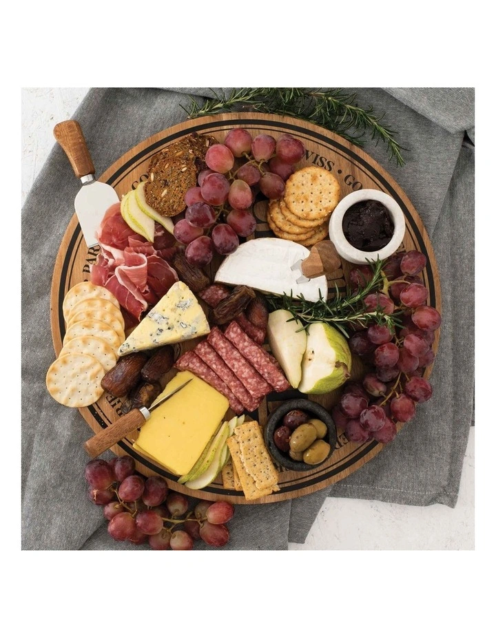 Round Cheese Serving Board 40x40x2cm image 5