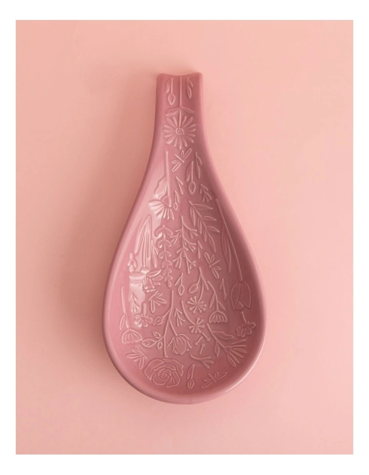 The Meadow Spoon Rest 27 x 12 x 3.8cm in Pink image 5