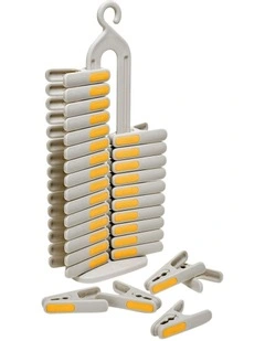 PegStore Clothes Peg Set 30 Pieces in Grey